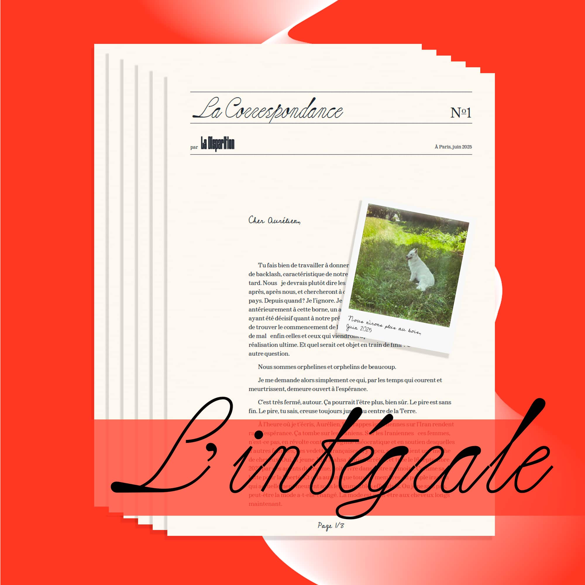 L'intégrale de la deuxième correspondance